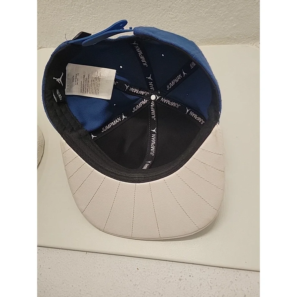 Nike Jordan Cap Jumpman Air Blue White Strapback Hat Youth Size‎ 8-20